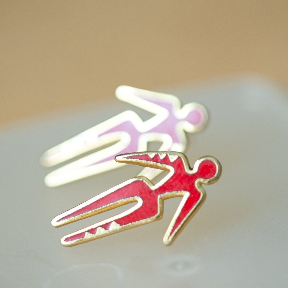 Vintage Laurel Burch Stud Enamel Earrings 90s